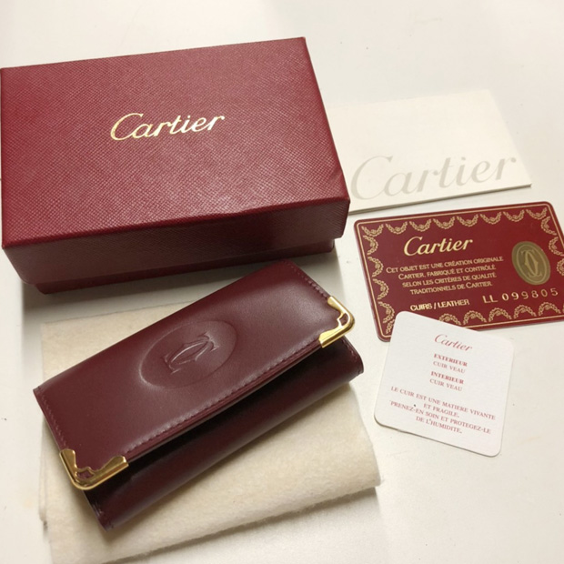 値下げ】CARTIER(カルティエ）４連キーケース AU334-
